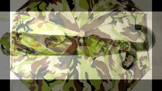 21X8 MANUAL TWO FOLD ARMY SILVER UMBRELLA смотреть онлайн