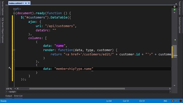 079 DataTables with Ajax Source MVC C# Asp.Net смотреть онлайн