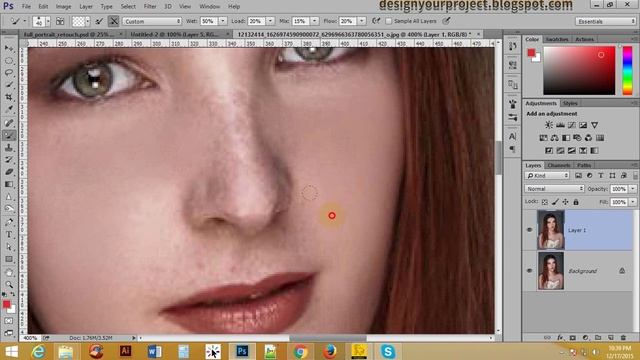 Photoshop Bangla tutorial How to use mixer brush tool смотреть онлайн