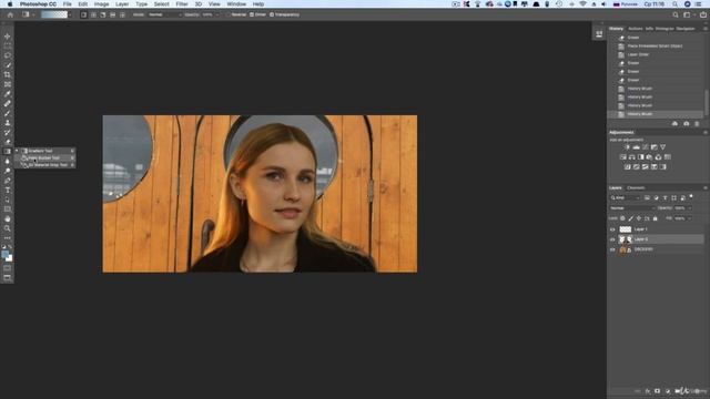 12 Инструмент Ластик и Градиент photoshop смотреть онлайн