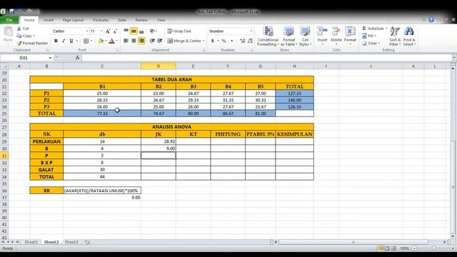 Mengolah Data RAL faktorial mudah dengan Excel смотреть онлайн