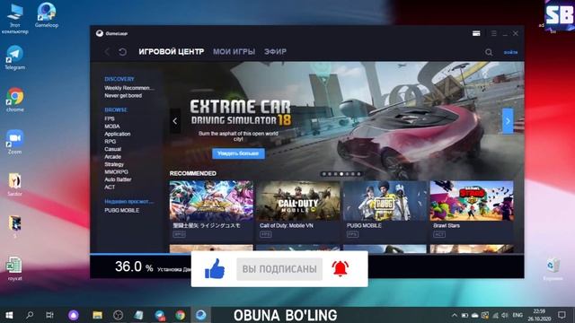 KOMPYUTERGA PUBG MOBILE O'RNATISH VA O'YNASH 2020 смотреть онлайн