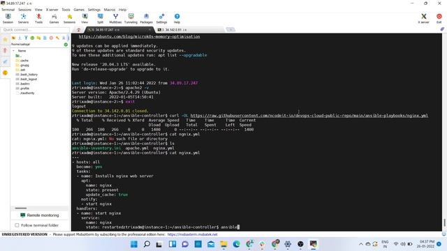 NCD1221H008 ANSIBLE TASK 7 SAITEJA 2022 01 26 смотреть онлайн