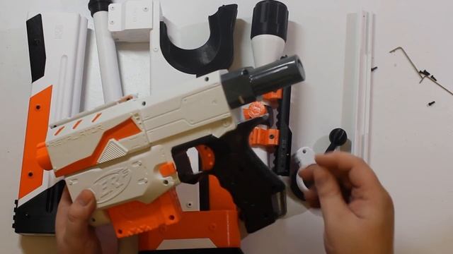 NERF AWP | ASIIMOV MOD - Bolt-action Retaliator Kit Install & Overview | Walcom S7 смотреть онлайн