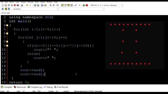 For Loop Pattern Program Tutorial #1.Build logic C,Cpp,Java (@codershub2727 ) смотреть онлайн