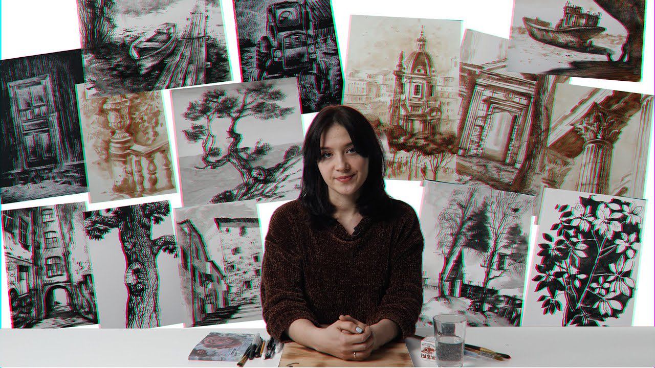 Промо онлайн-курса «Графические техники» смотреть онлайн