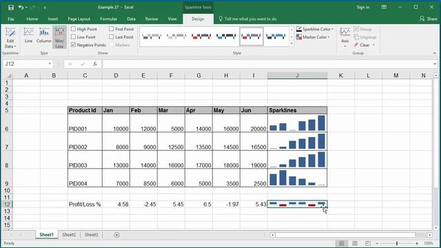 Introduction to Sparklines in Excel 2016 смотреть онлайн