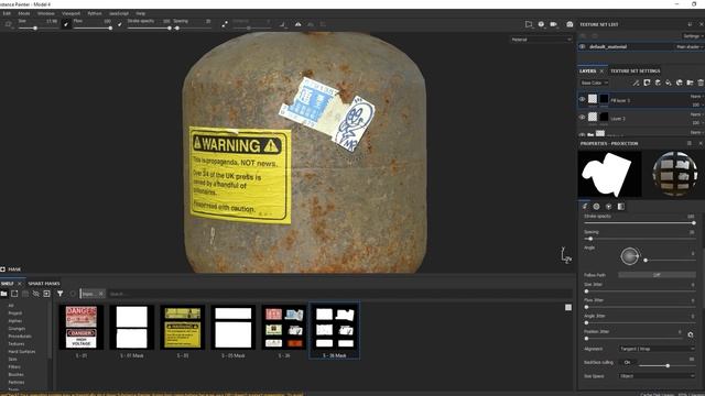 How to create sign sticker in substance painter - (Painting stickers and text) смотреть онлайн