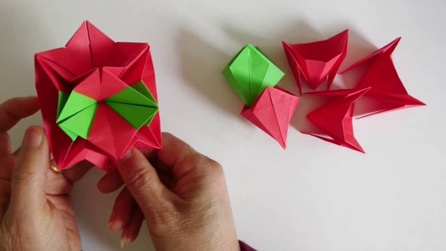 Origami Star Ball/ Modular Kusudama/ Ornament for Christmas 折纸星球 смотреть онлайн