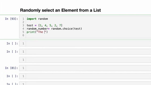 How to Randomly select an Element from a List in Python? смотреть онлайн