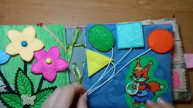 Детские развивающие книжки для самых маленьких из ткани и фетра "счёт от 1 до 5". смотреть онлайн