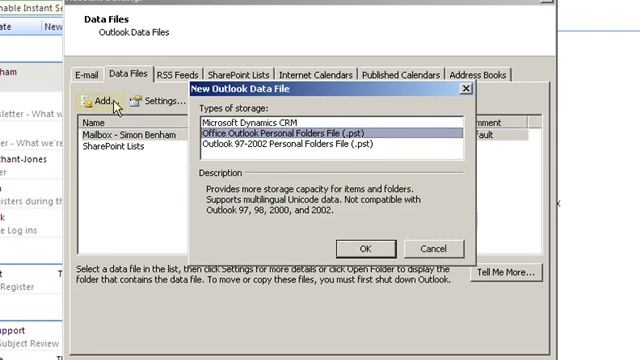 Restoring your Outlook Personal Folders смотреть онлайн