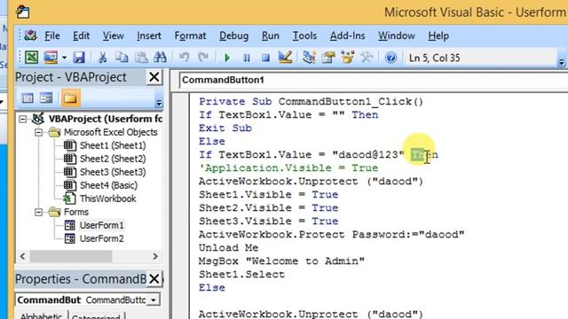 Userform Login ID Password in Excel with Security Control Step by step смотреть онлайн
