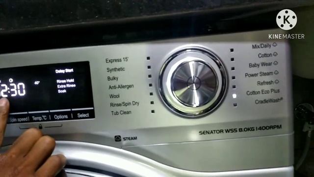 I F B Front Load Washing Machine Senator Wss 8.0 Kg Steam 1400 R P M Steam Model Full DeMo