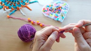 ?Браслет крючком с бусинами ?Crochet bracelet?