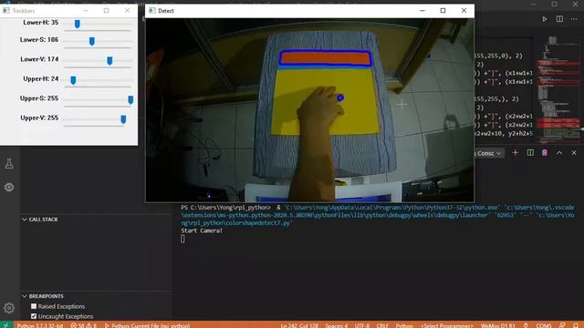 OpenCV Color Sequence Detection for Robotic Control смотреть онлайн