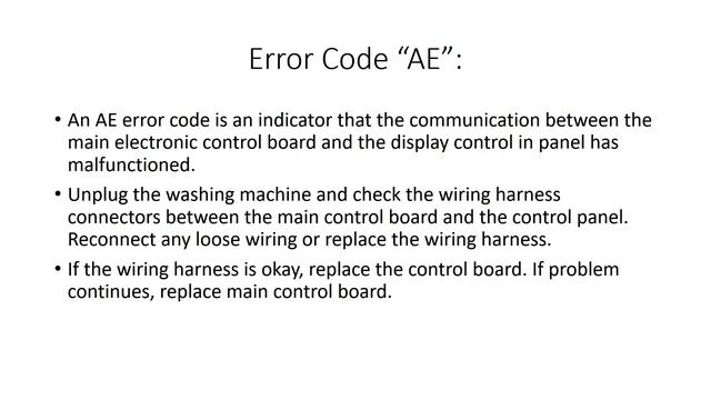 AE Error Code SOLVED!!! Samsung Top Loading Washer Washing Machine смотреть онлайн