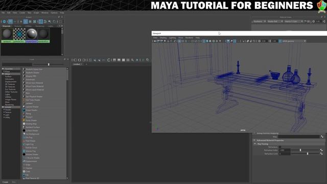 Creating your 1st MATERIAL in Maya - Lambert | Maya 2020 Tutorial for Beginners смотреть онлайн