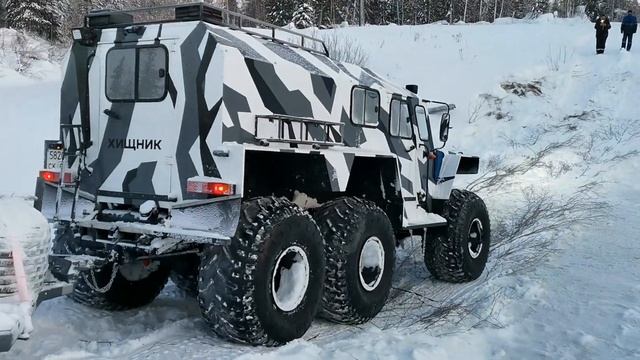 Вездеход хищник с прицепом. 2021 год. смотреть онлайн