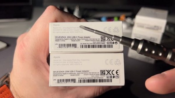 Apple 20W Power Adapter - как отличить оригинал от копии?!