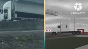 真 vs Roblox （car vs Trains) 23