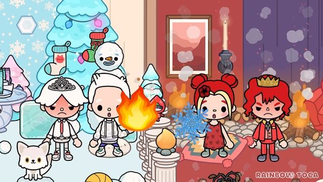 Love Story ❄ ICE Boy and ? FIRE Girl | Toca boca | Toca Life World | смотреть онлайн