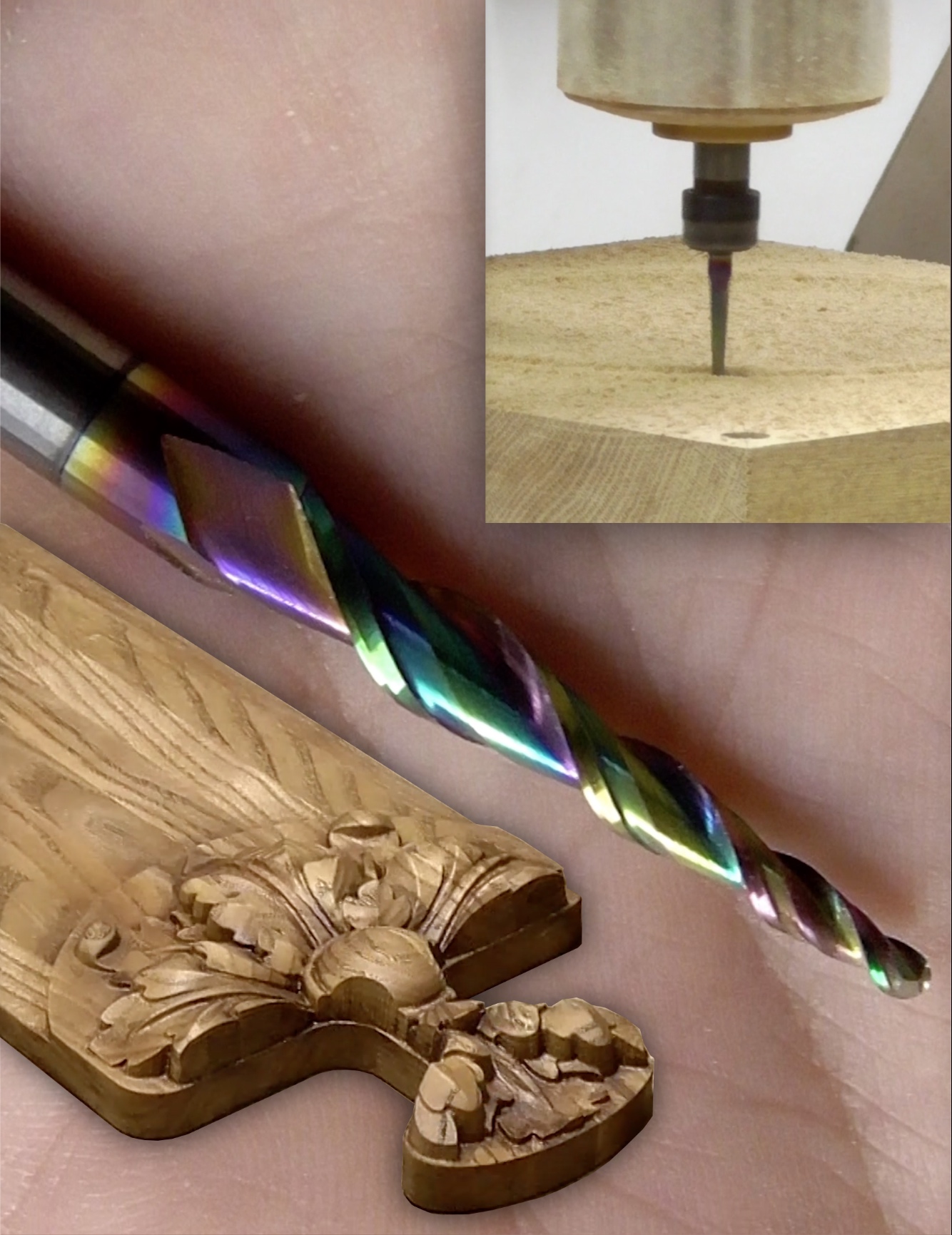 Как применяются гравировальные V-образные фрезы на ЧПУ | Спиральная фреза с DLC покрытием для 3D смотреть онлайн