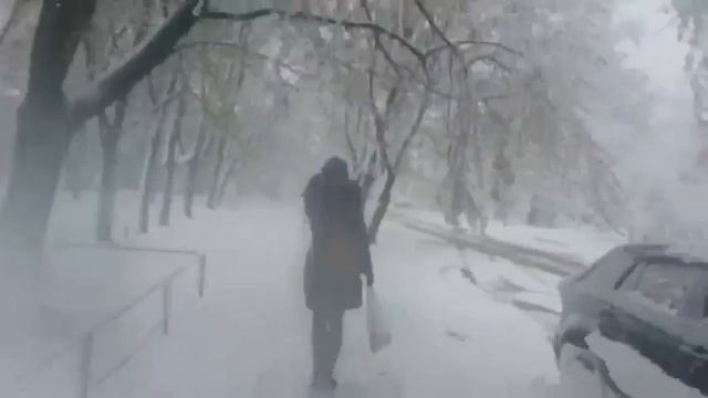 Снегопад в апреле