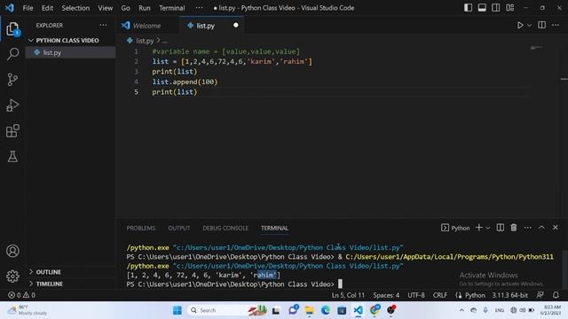 List in python||Part -1 || Tutorial 3 || Python Programming For Beginners Bangla смотреть онлайн