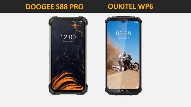 DOOGEE S88 PRO vs OUKITEL WP6- Especificações e comparação смотреть онлайн