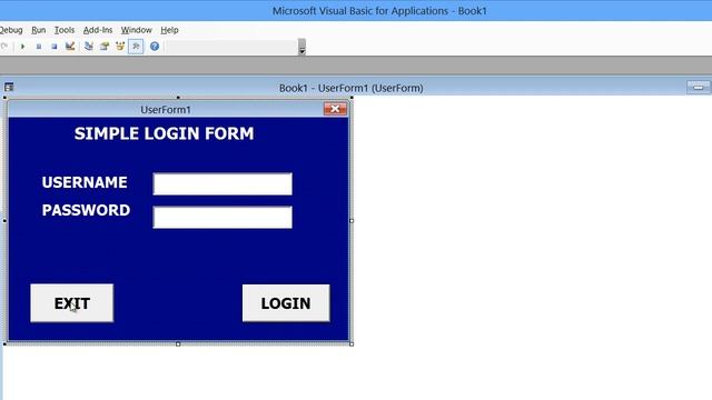 microsoft excel how to make or create simple login form in excel смотреть онлайн