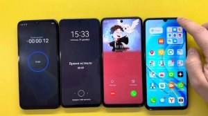 Incoming Call Four Phone vs Timer HUAWEI nova Y70/Y90/Xiaomi Redmi Note 9S/TECNO BE8
