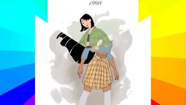 Принцессы Диснея оделись по моде года выхода их мультфильма | Мода Диснеевских Принцесс смотреть онлайн