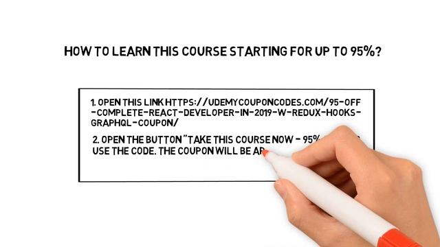 95% Off Complete React Developer in 2019 (w/ Redux, Hooks, GraphQL) Coupon смотреть онлайн