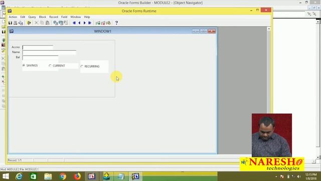 Radio Buttons in Form Builders | D2K Forms and Reports Tutorial | Mr. Vijay Kumar смотреть онлайн