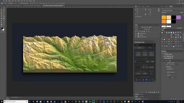 How to Create 3D Maps from Google Maps in Photoshop w/ 3D Map Generator Terrain Tool