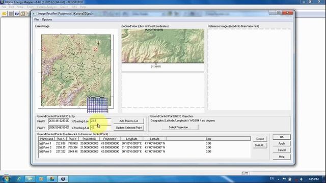 Georeference (rectify) a map in Global Mapper and exporting as geotiff смотреть онлайн