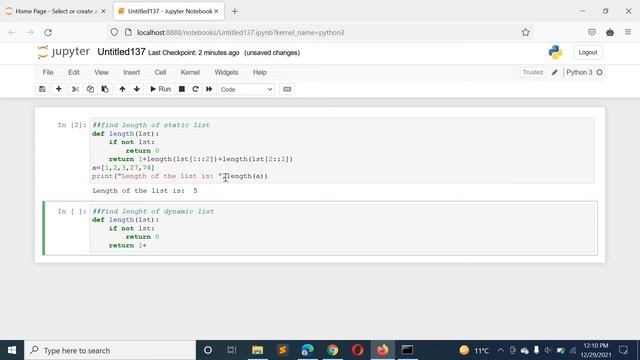 Python Program to Find the Length of a List Using Recursion смотреть онлайн