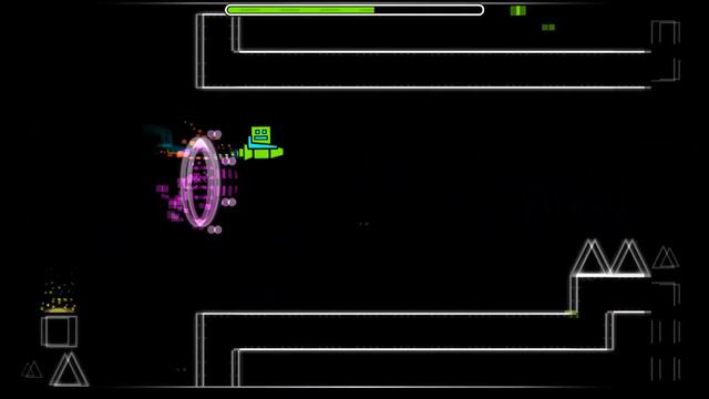 Geometry Dash. Уровень 6. Cant Let Go. Все монеты. All Coins. 1 попытка. смотреть онлайн