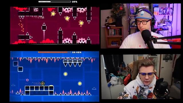 Geometry Dash MANHUNT | EVW vs AeonAir смотреть онлайн