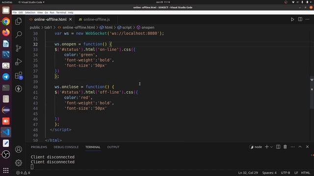 Online and Offline status using WebSocket #WebSocket #viral смотреть онлайн