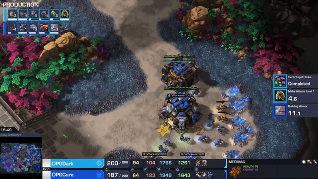 StarCraft 2: MASSSIVE New Map - Dark's CHAIN FUNGALS Cure! смотреть онлайн