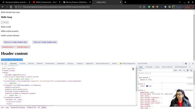 What is Slot element in web components | Understand with an example - Anuj Singla Hindi #5 смотреть онлайн