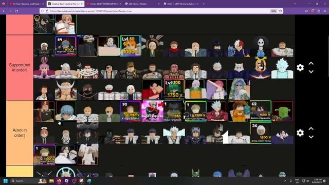 [Update 14] The BEST Anime Adventures Tier List (OFFICIAL)! (Best META Units) смотреть онлайн