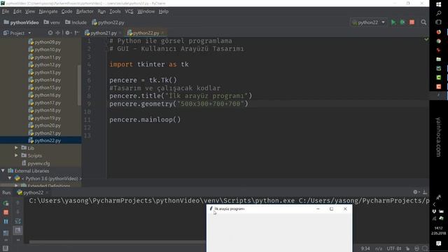 Python - 22 - GUI - Pencere Oluşturma смотреть онлайн