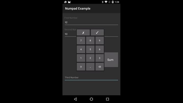 B4A - Numpad custom view example смотреть онлайн