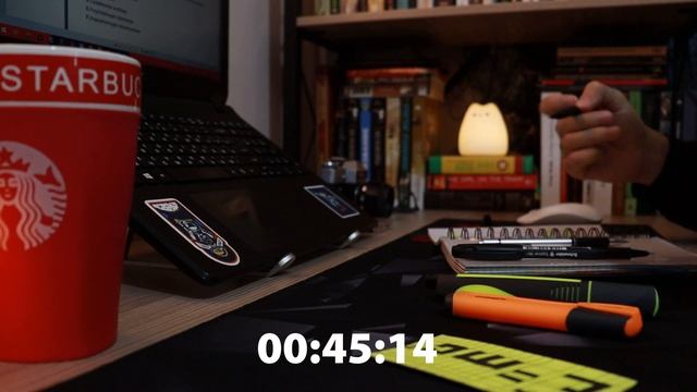 1.5-HOUR STUDY WITH ME? / NO BREAKS / DEEP FOCUS / White Noise / countdown+bell смотреть онлайн