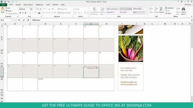 How to Create a Calendar in Excel смотреть онлайн