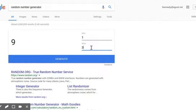 Google Random Number Generator смотреть онлайн