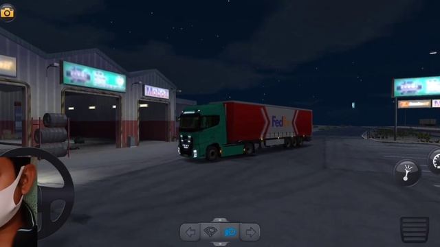 Ford F max servicing at night - Truck simulator ultimate - American truck driving gameplay смотреть онлайн
